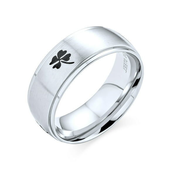 Stainless Steel Matte Finished Sun Emblem Flat Band Ring 
